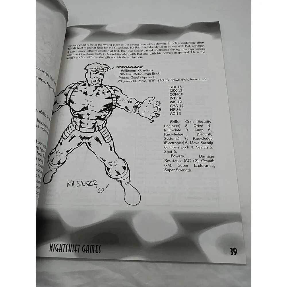 The Foundation A World In Black And White Superhero RPG Book